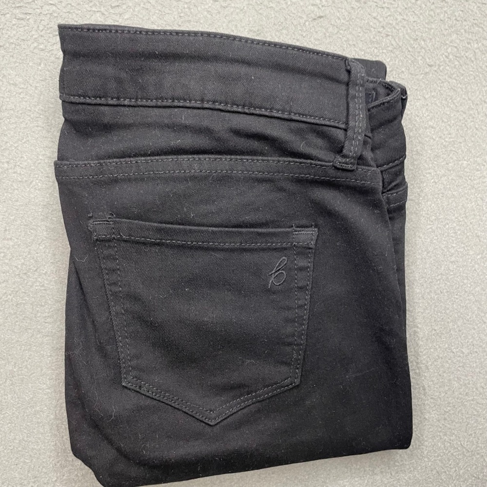 Blanqi Women Maternity Skinny Jeans Black Distressed Denim Size 6 Edgy Casual